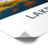 Poster Lac Tekapo Nouvelle-Zélande Imprimer (Coin)