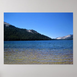 Poster Lac Tenaya, prairies Tuolumne, Yosemite, CA