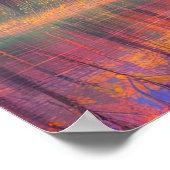 Poster Lac Tranquil Embracé par de grands arbres (Coin)