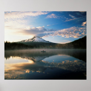 Poster Lac Trillium Forêt nationale du Mont Hood, OR
