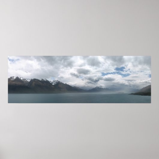 Poster Lac Wakatipu, Nouvelle-Zélande (Devant)