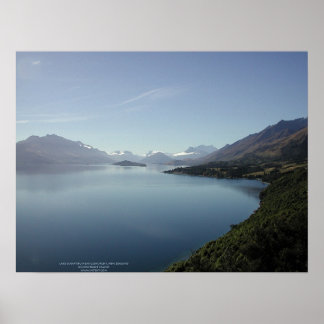 Poster Lac Wakatipu près de Glenorchy, Nouvelle-Zélande