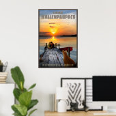 Poster Lac Wallenpaupack Comté de Wayne Pennsylvanie (Bureau à domicile)