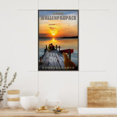 Poster Lac Wallenpaupack Comté de Wayne Pennsylvanie (Cuisine)