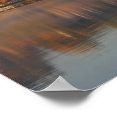 Poster Lac Winnipesaukee Meredith Automne matin (Coin)