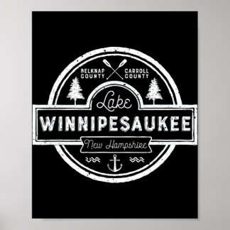 Poster Lac Winnipesaukee New Hampshire Hommes Femmes Camn