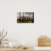 Poster Lac Winona, Indiana Beach Baignade (Cuisine)