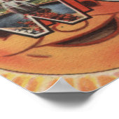 Poster Lac Worth, Floride - Scènes de grandes lettres (Coin)