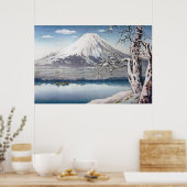 Poster Lac Yamanaka en hiver par Tsuchiya Koitsu (Cuisine)