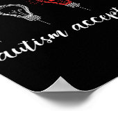 Poster L'acceptation de l'autisme le feu rouge #redinstea (Coin)