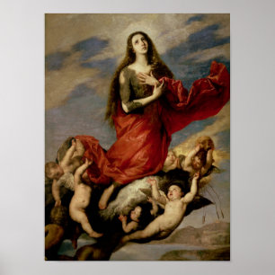 Poster L'acceptation de Mary Magdalene, 1636