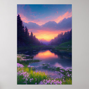 Poster L'acceptation du coucher du soleil