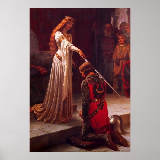 Poster L'accolade d'Edmund Blair Leighton (Devant)