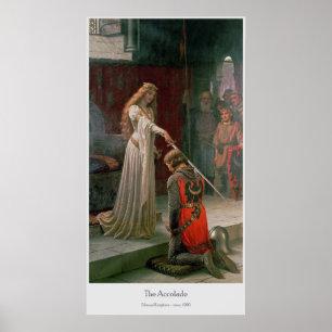Poster L'accolade d'Edmund Leighton