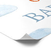 Poster L'accueil du Baby shower Son (Coin)