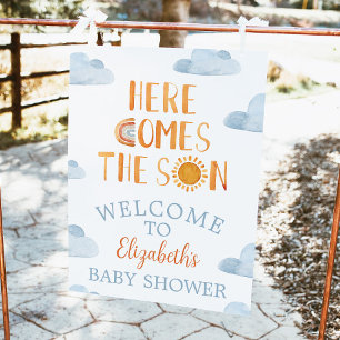 Poster L'accueil du Baby shower Son