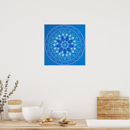 Poster Lace Mandala (Cuisine)
