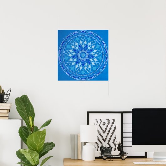 Poster Lace Mandala (Bureau à domicile)