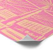 Poster LACE ROSE - numérique - art fractal - (Coin)