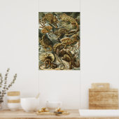Poster Lacertilia par Ernst Haeckel Vintage Lizard Animau (Cuisine)