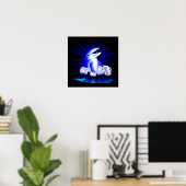 Poster Lachender Delfin (Bureau à domicile)