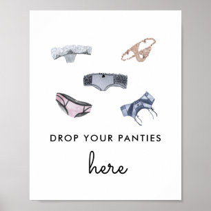 Poster Lâchez vos culottes Jeu de culotte de douche en