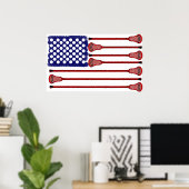 Poster Lacrosse AmericasGame (Bureau à domicile)