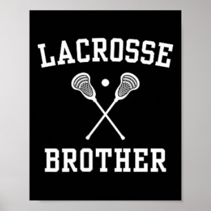 Poster Lacrosse Brother à poitrine gauche Logo Lacrosse L