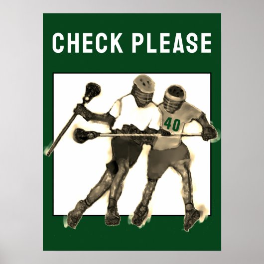 Poster Lacrosse Cool (Devant)