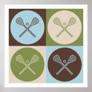 Poster Lacrosse d'art de bruit