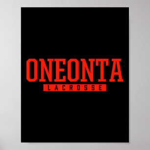 Poster Lacrosse du lycée d'Oneonta