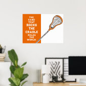 Poster Lacrosse Féminin (Bureau à domicile)