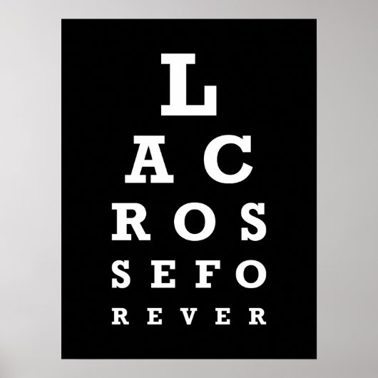 Poster Lacrosse Forever (Voorkant)