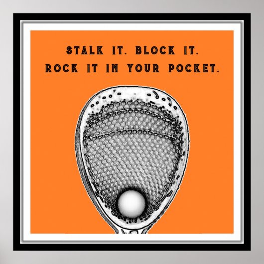 Poster Lacrosse Goalie (Devant)