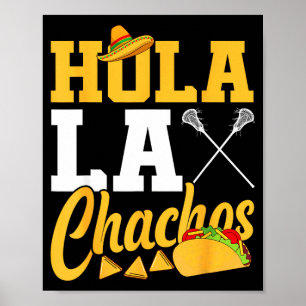 Poster Lacrosse lax mexicain cinq de mai hola laxchachos