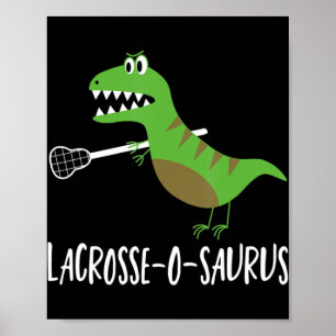 Poster Lacrosse Laxeur Dinosaur Dino Lover Sport Gif