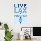 Poster Lacrosse Live LAX et Prosper Art (Bureau à domicile)