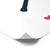 Poster Lacrosse Maman Coeurs (Coin)