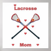Poster Lacrosse Maman Coeurs (Devant)