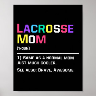 Poster Lacrosse Maman Drôle Définition Lax Lover Lacrosse