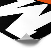 Poster Lacrosse Orange (Coin)