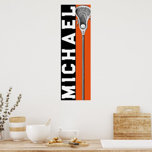 Poster Lacrosse Orange (Cuisine)