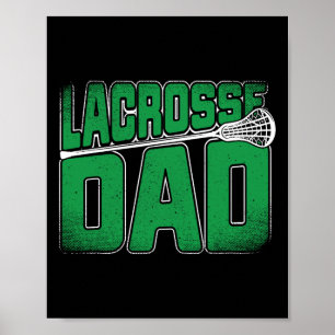 Poster Lacrosse Papa - Lacrosse Vêtements Et Cadeaux