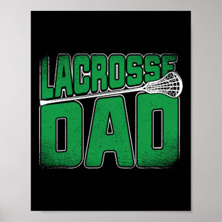 Poster Lacrosse Papa - Lacrosse Vêtements Et Cadeaux