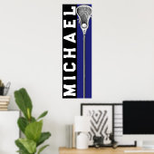 Poster Lacrosse Personnalisé (Bureau à domicile)