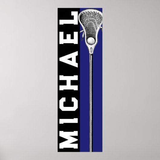 Poster Lacrosse Personnalisé (Devant)