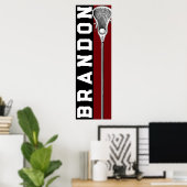 Poster Lacrosse Personnalisé (Bureau à domicile)