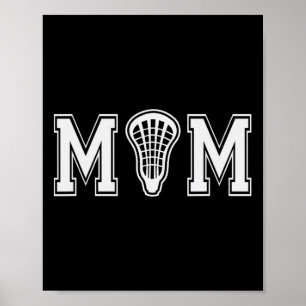 Poster Lacrosse Pour Maman Avec Lessix Stick Head Cadeau