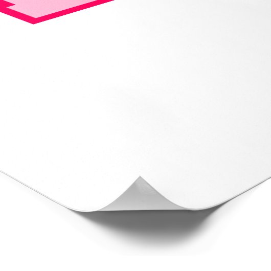 Poster Lacrosse rose (Coin)