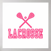 Poster Lacrosse rose (Devant)